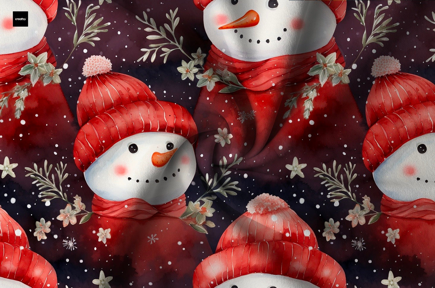 Schneemann Rot Wintervorbestellung